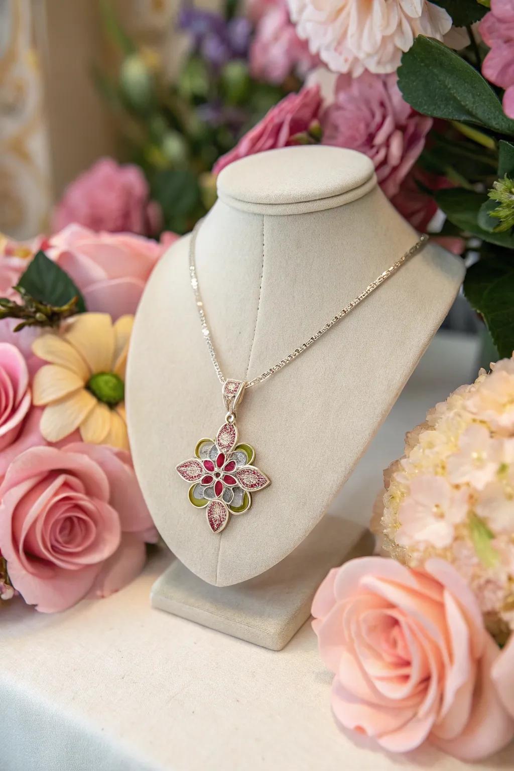 Celebrate her birth month with a flower necklace.