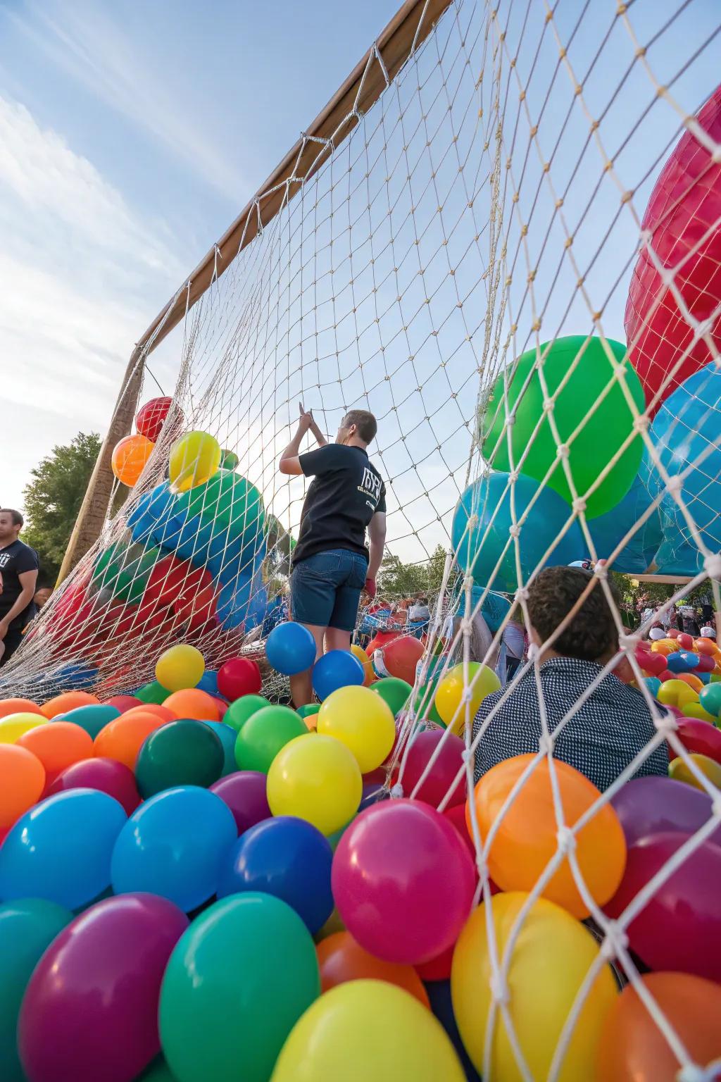 A balloon drop ready to create an unforgettable moment.