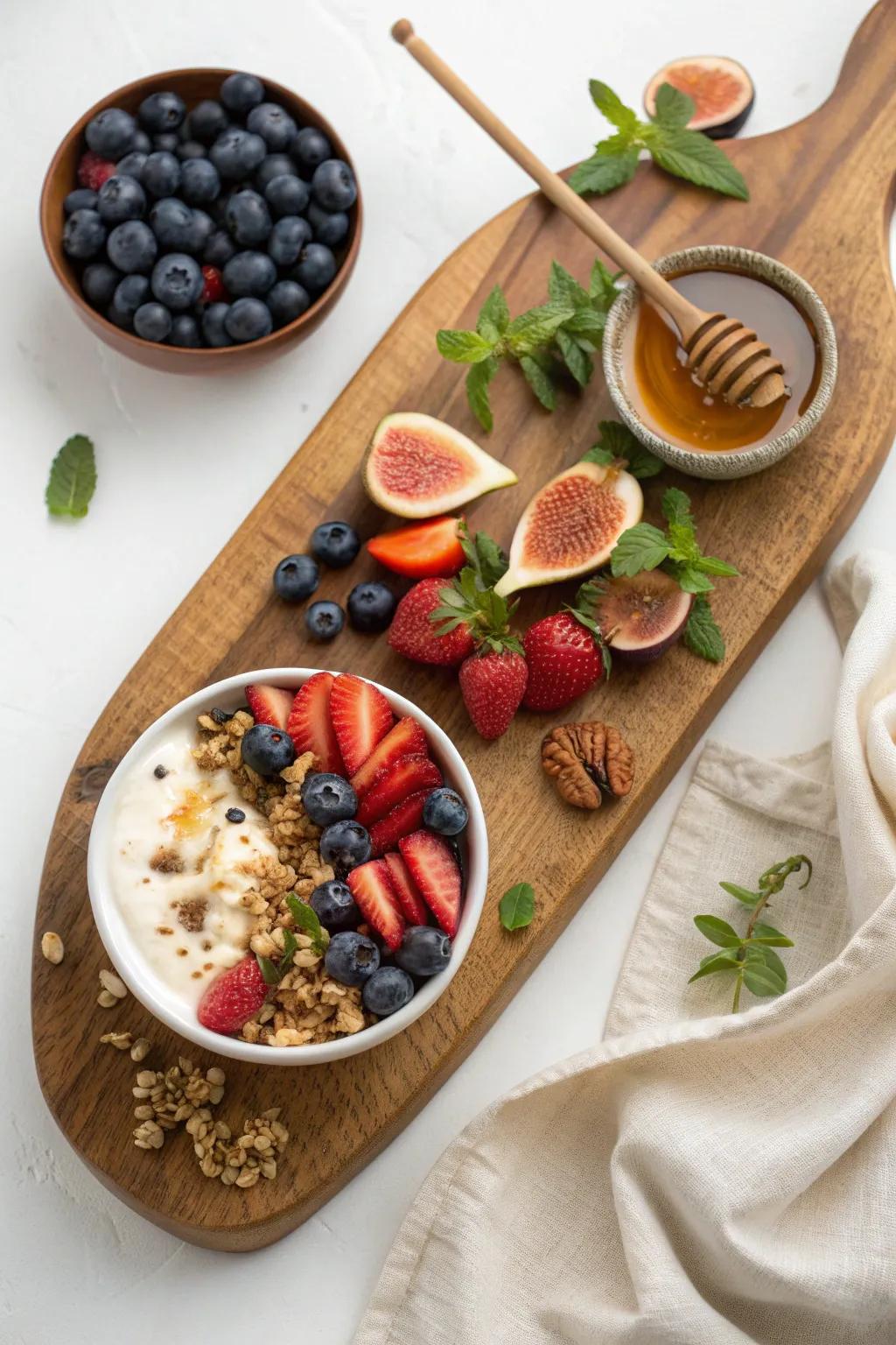 Embrace the season's bounty with a fresh, farmers' market breakfast delight! 🌿🍓🥄 #FarmersMarketFresh