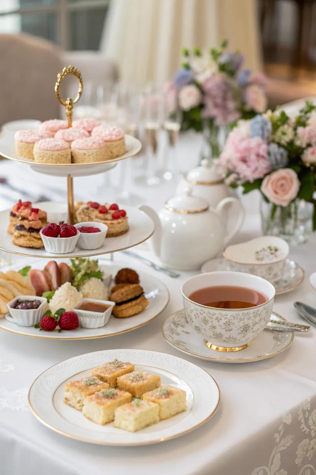 Experience sophistication with an elegant high tea.