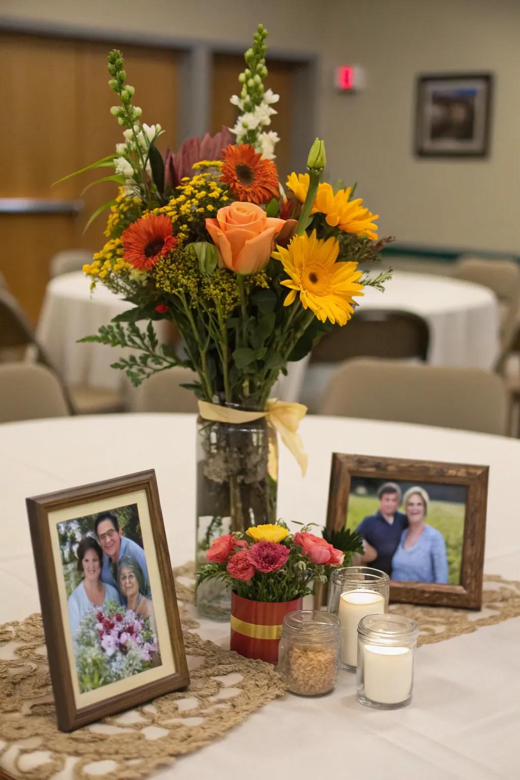 Centerpieces that reflect a loved one's unique spirit.