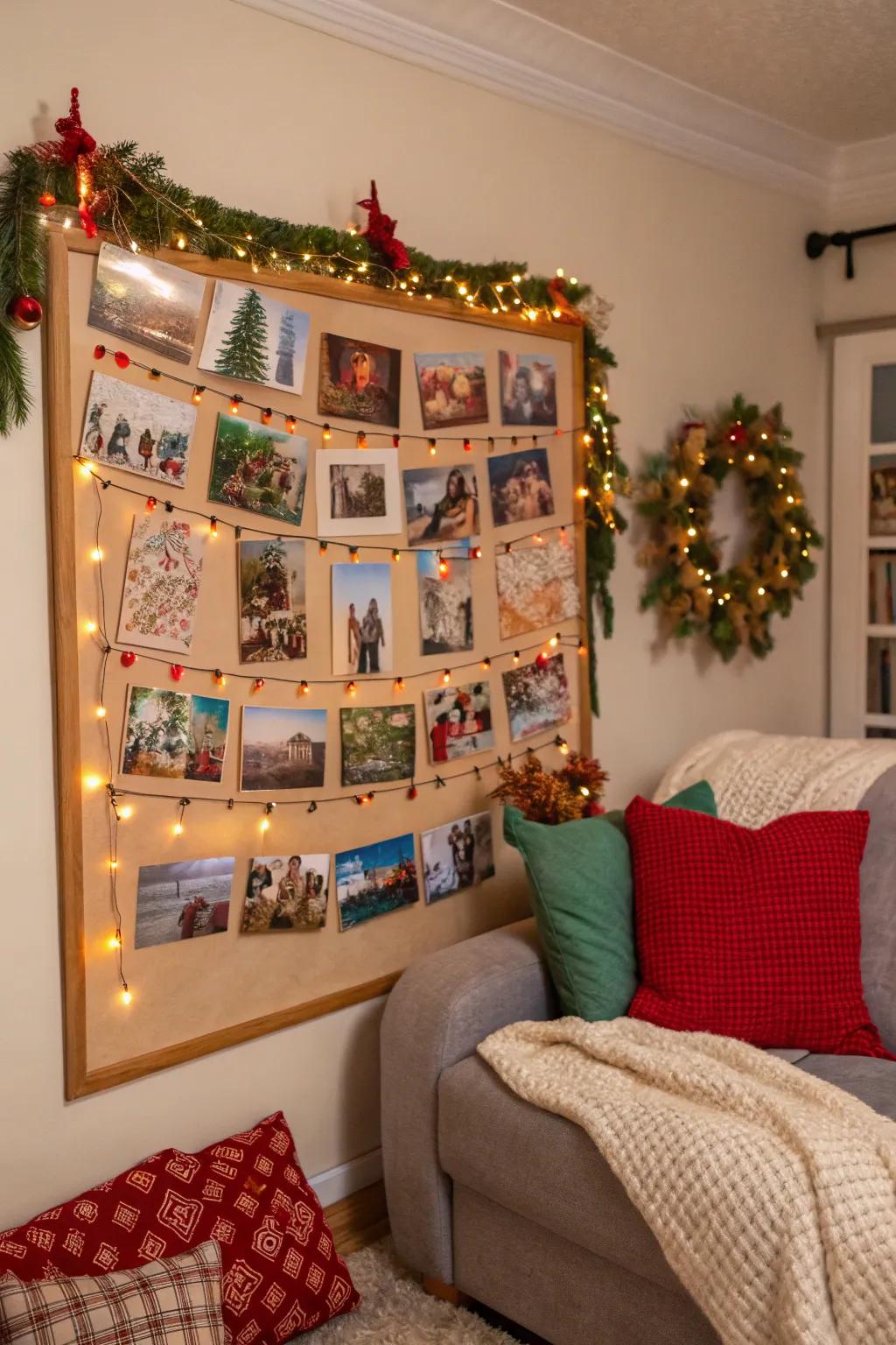 Celebrate the season with a festive and joyful holiday collage board.