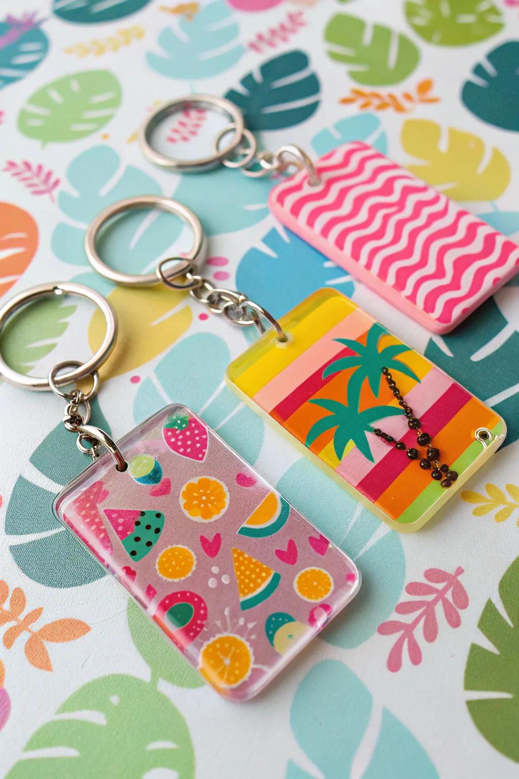 Custom acrylic keychains: vibrant, personal, and fun.