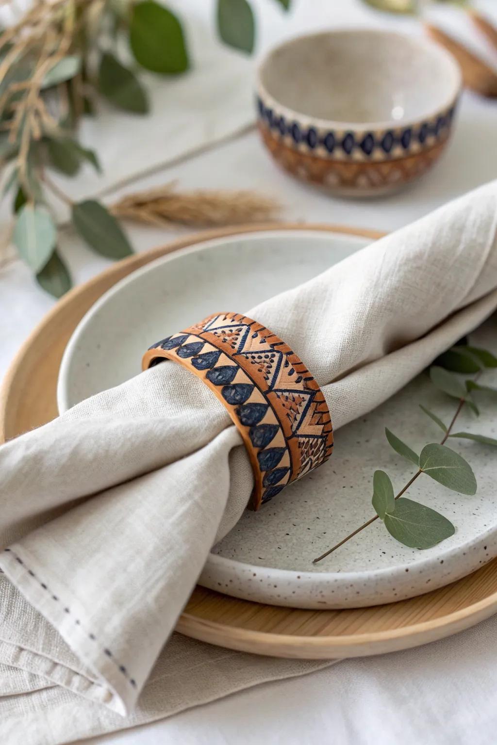 Elevate your dining experience with DIY elegance: Craft Stick Napkin Rings!