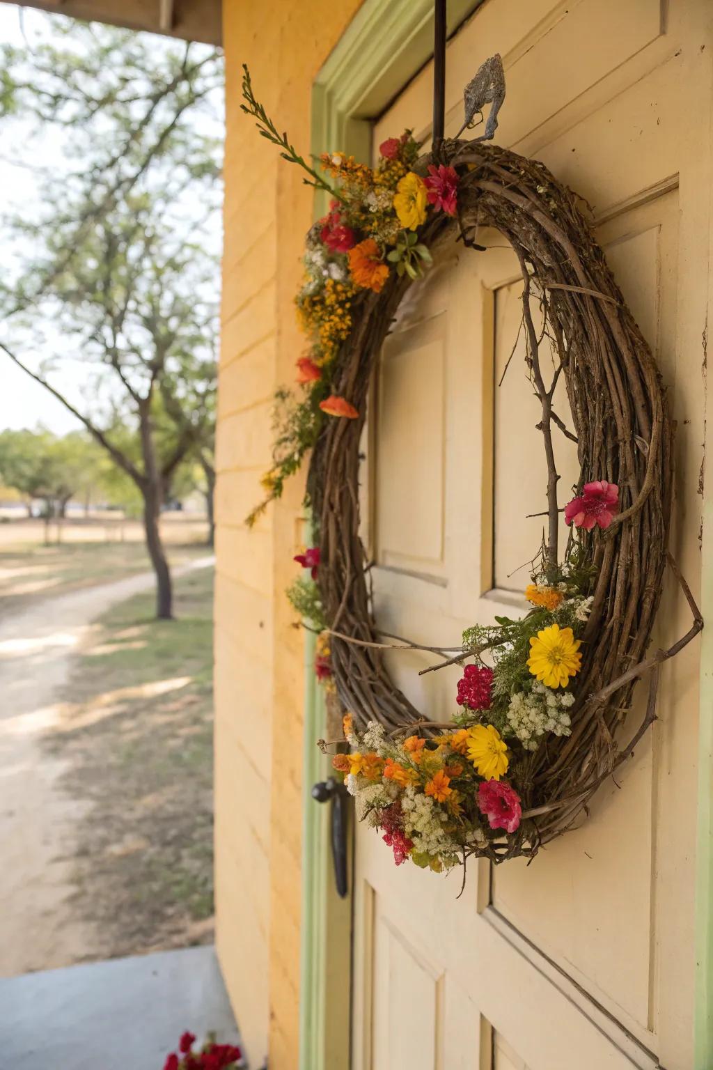 Welcome the festive season with a DIY Diwali wreath.