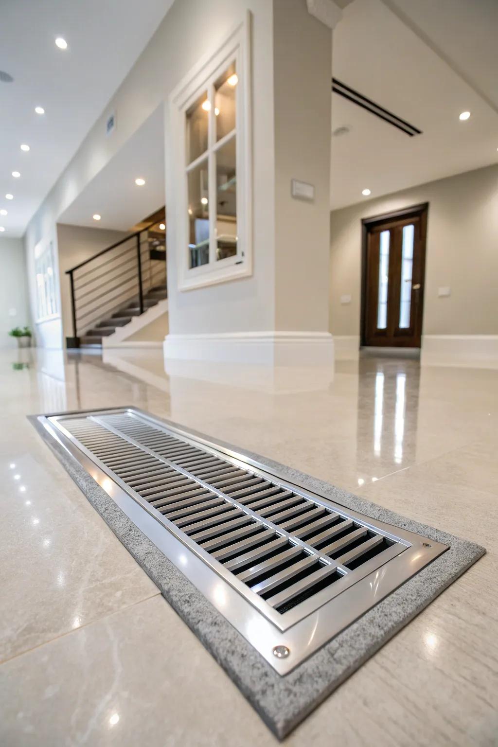 Regularly cleaned air vents improve indoor air quality.