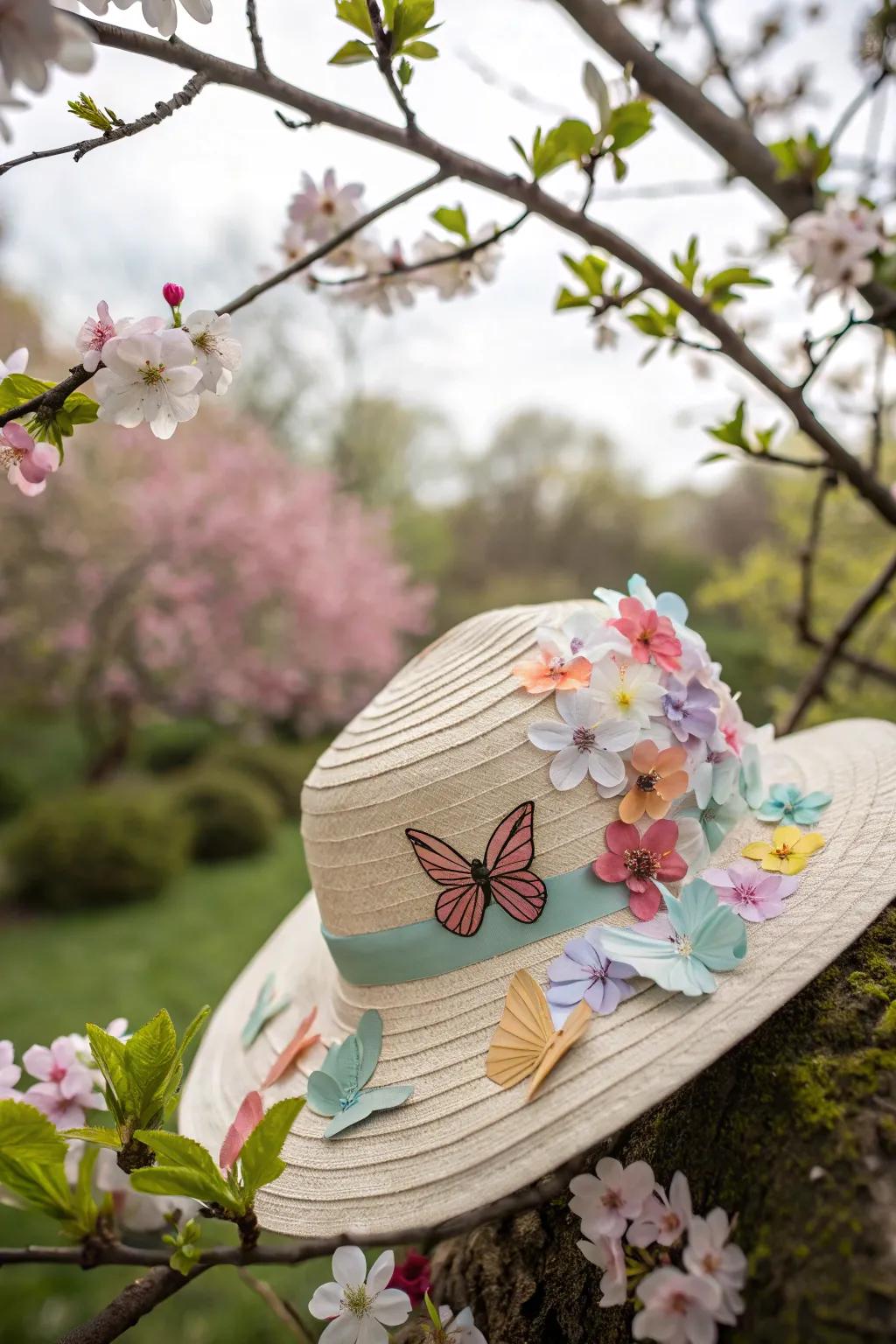 Bring a spring garden to your Easter parade with this lovely hat.