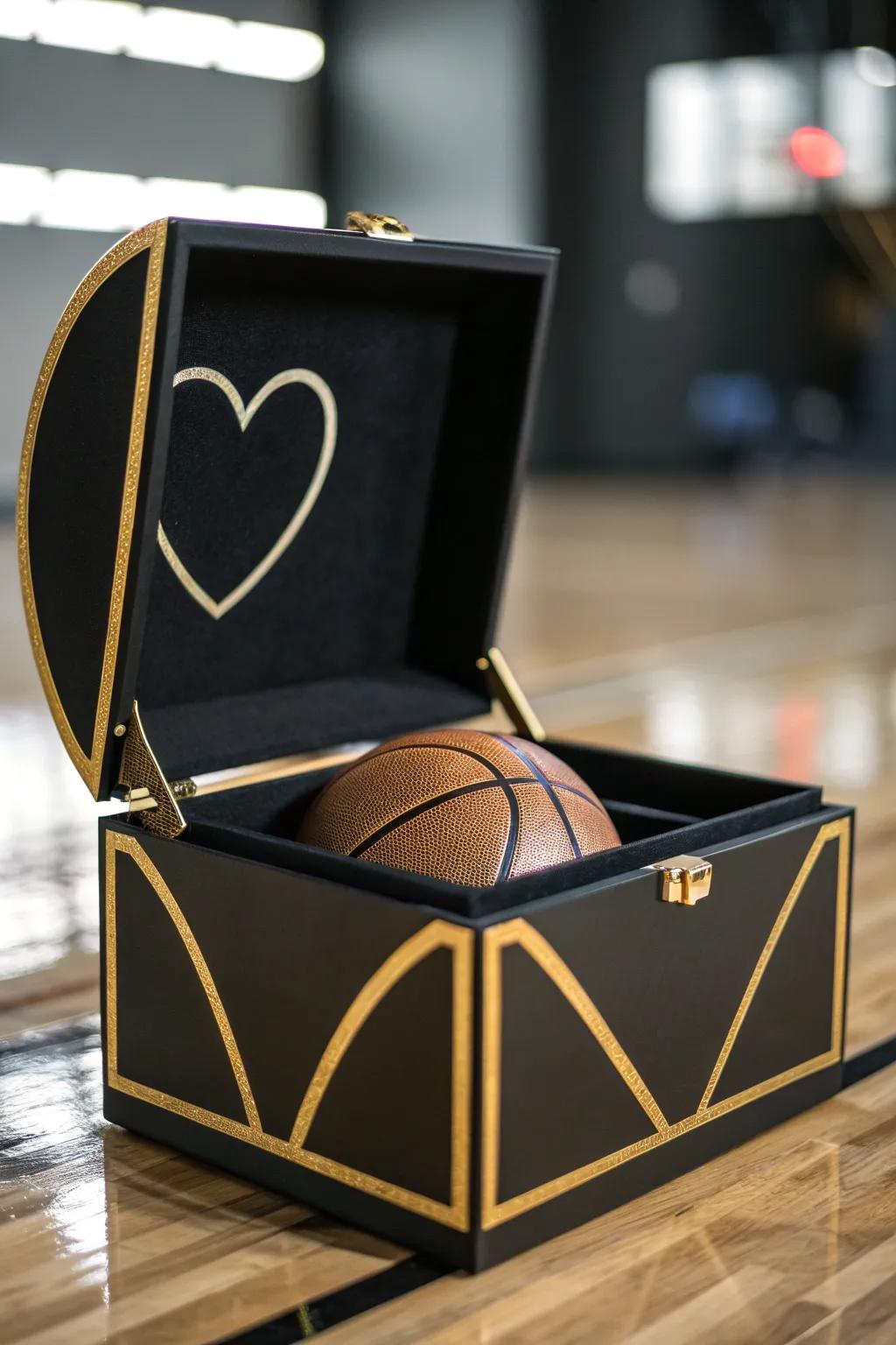 Score big this Valentine's Day with a surprise pop-up hoop box that will leave everyone in awe!