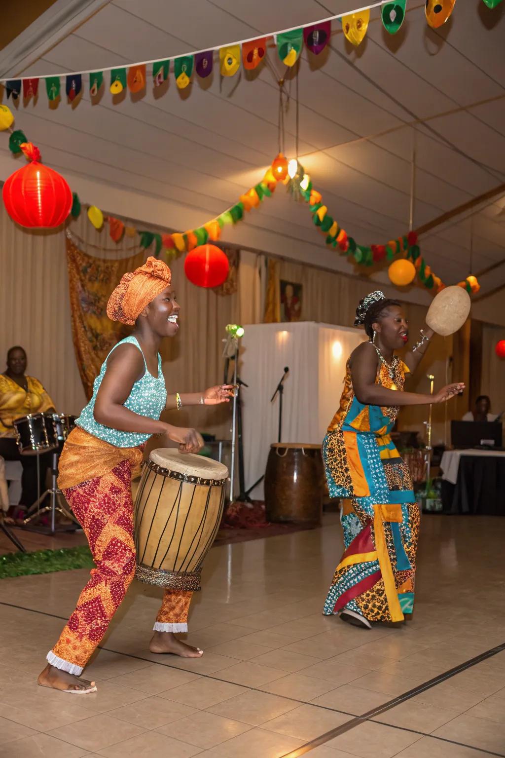 A cultural dance performance captivates and educates guests.