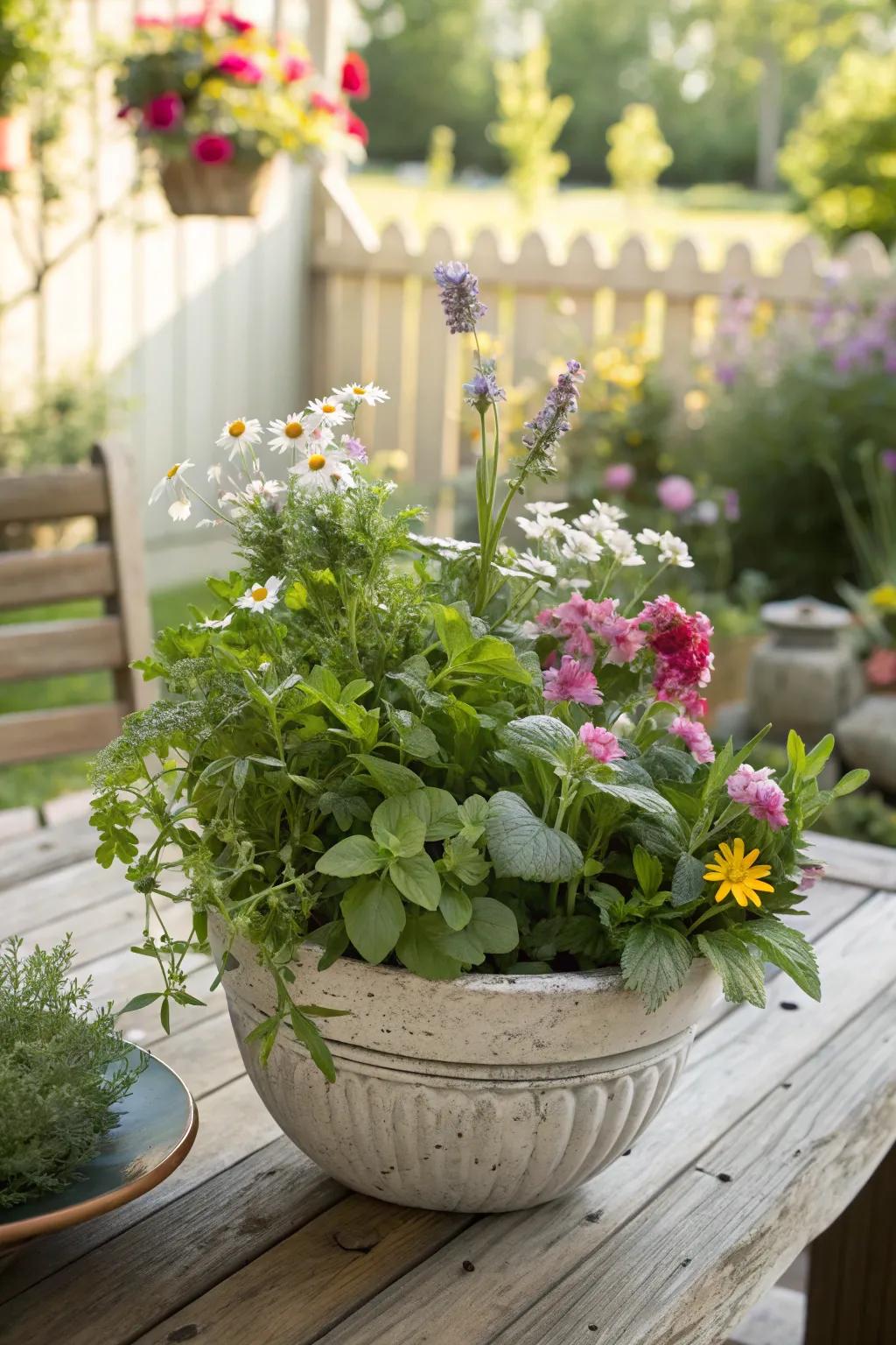 Cottage charm planters bring a storybook feel to your garden.