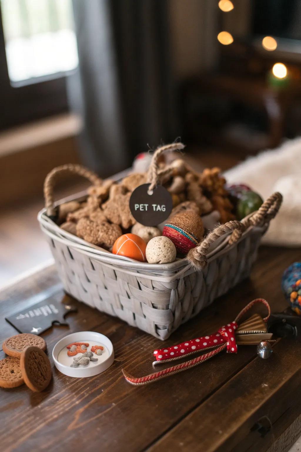 Celebrate Father's Day with the ultimate Pet Lover's Package, a gift basket that delights both dad and his furry friend.