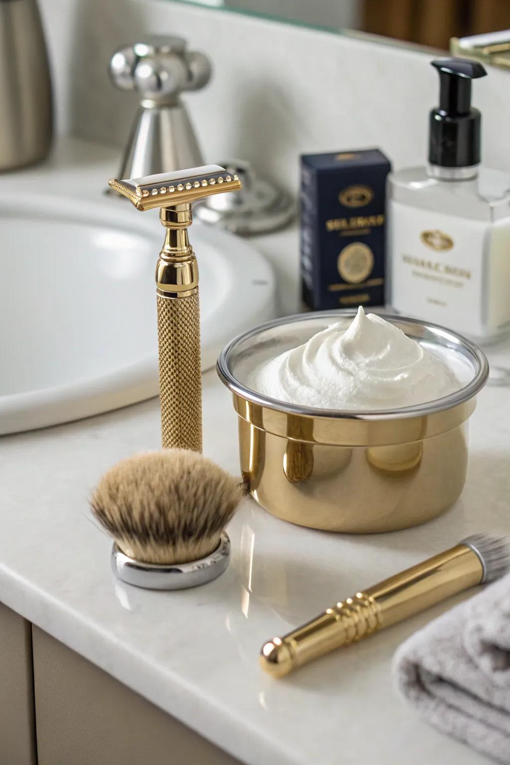 A luxury shaving kit for an upgraded grooming routine.