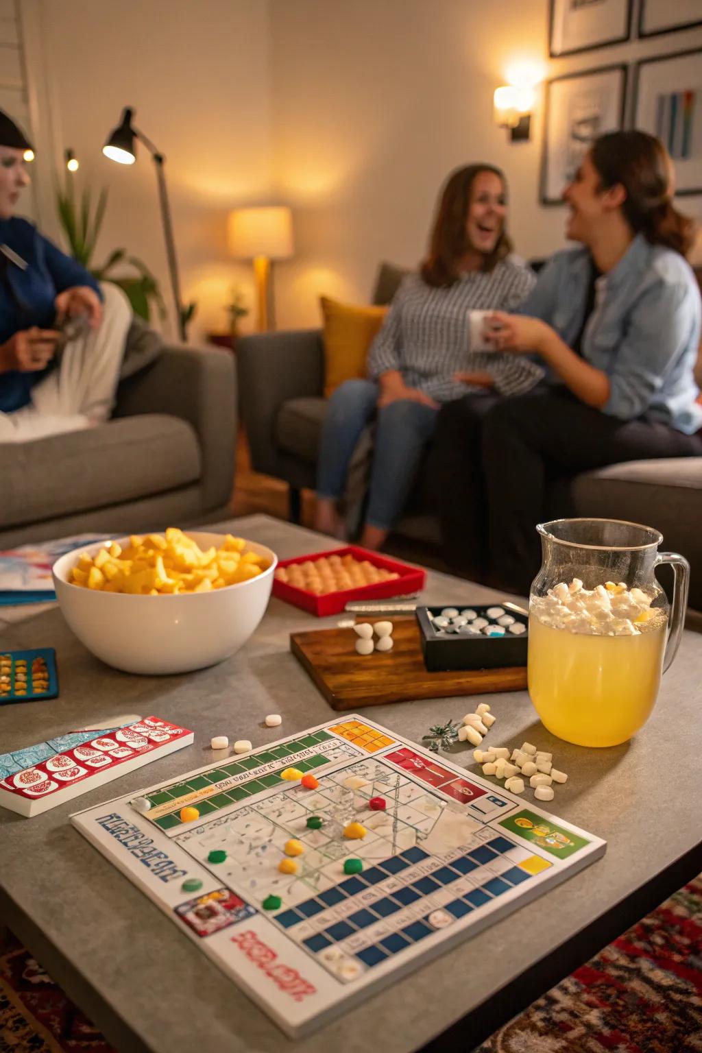 Enjoy a fun-filled game night with friends for an entertaining February birthday.