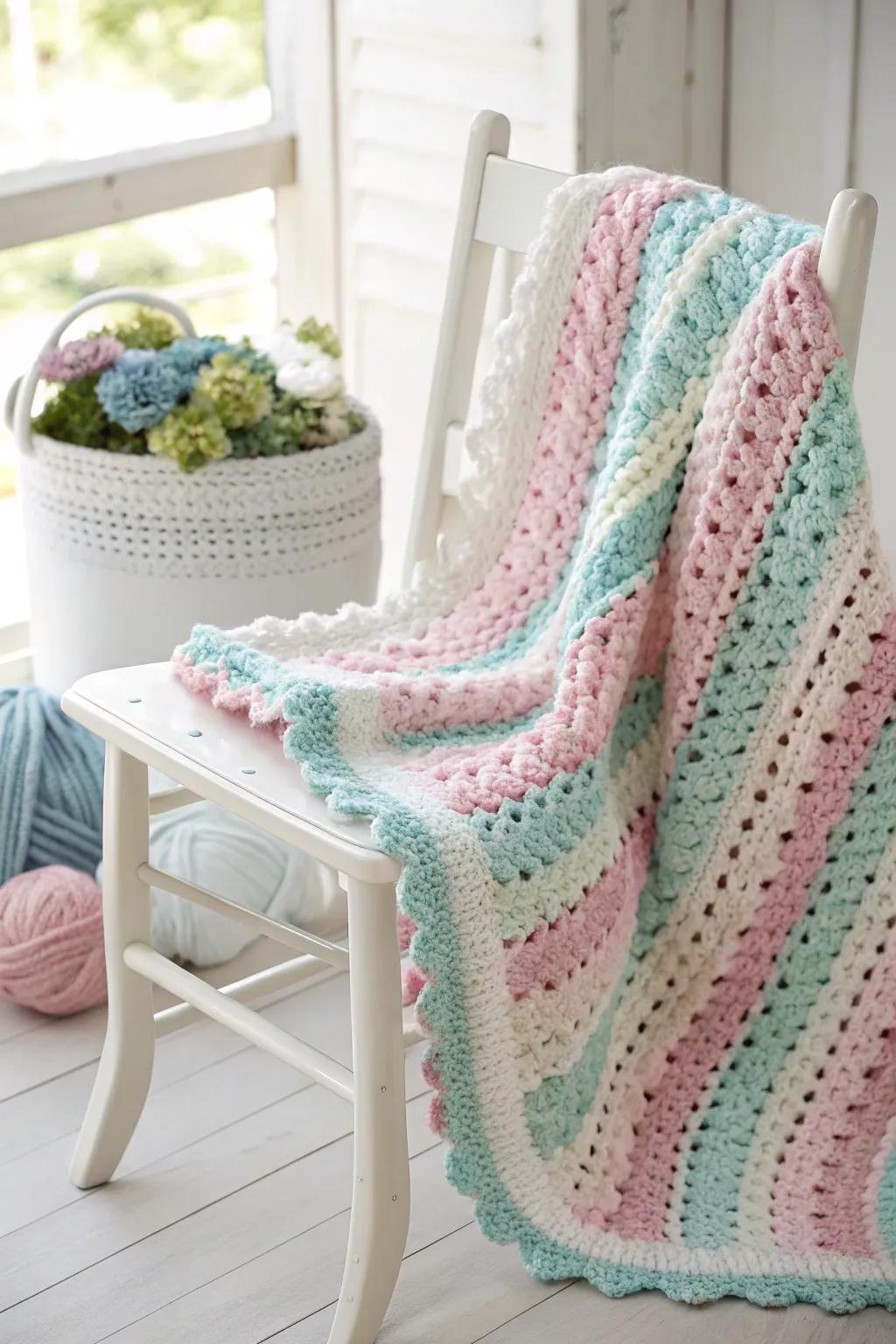 Wrap your little one in the dreamy embrace of a pastel paradise.