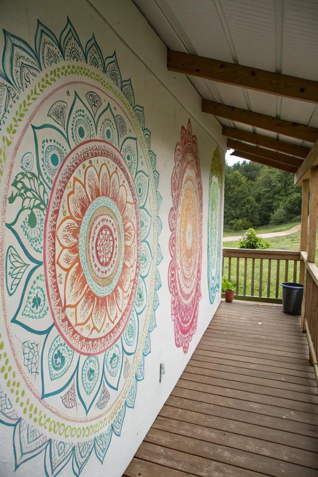 Bohemian mandalas offer a relaxing and reflective vibe.