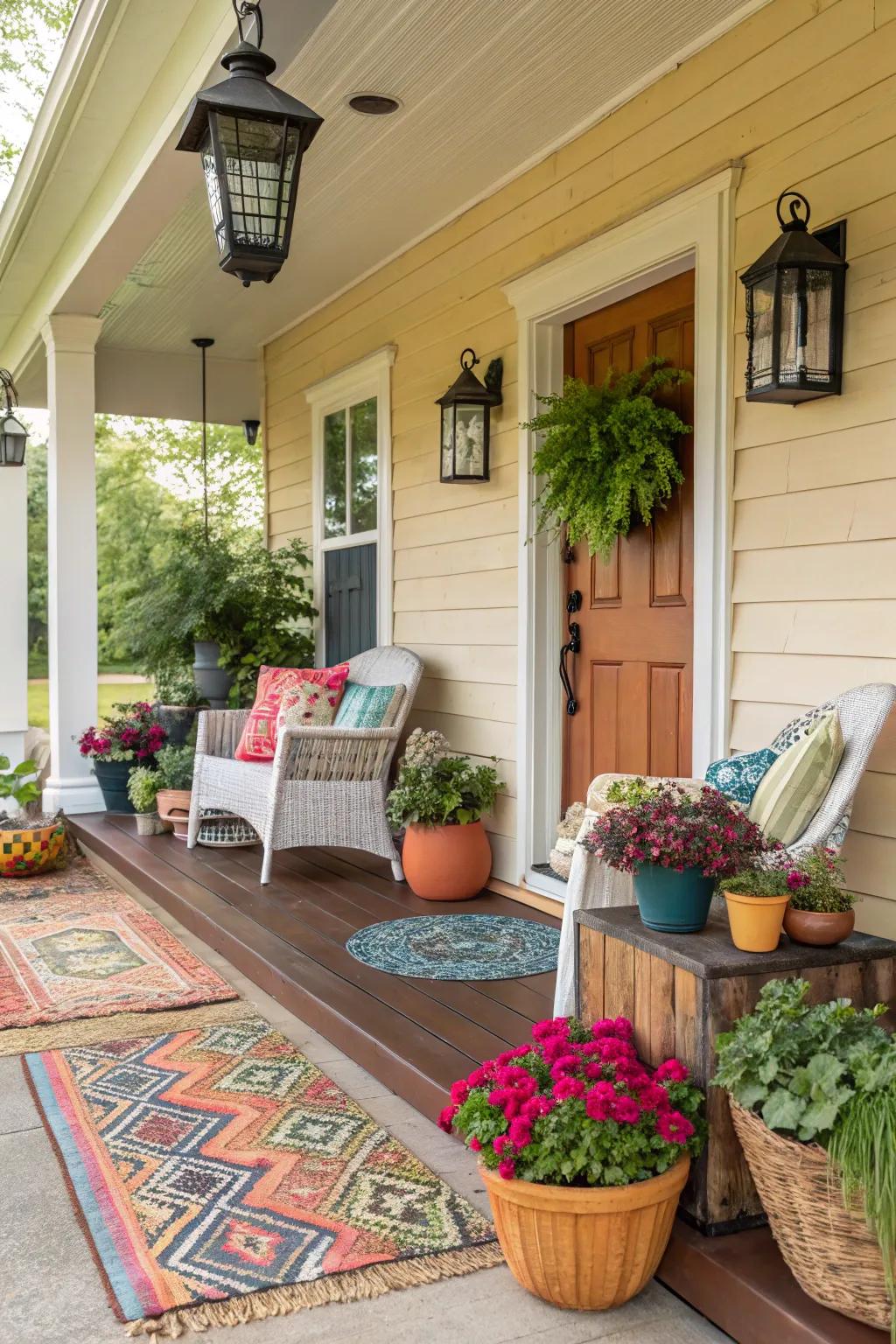 Personal touches make the porch uniquely yours.