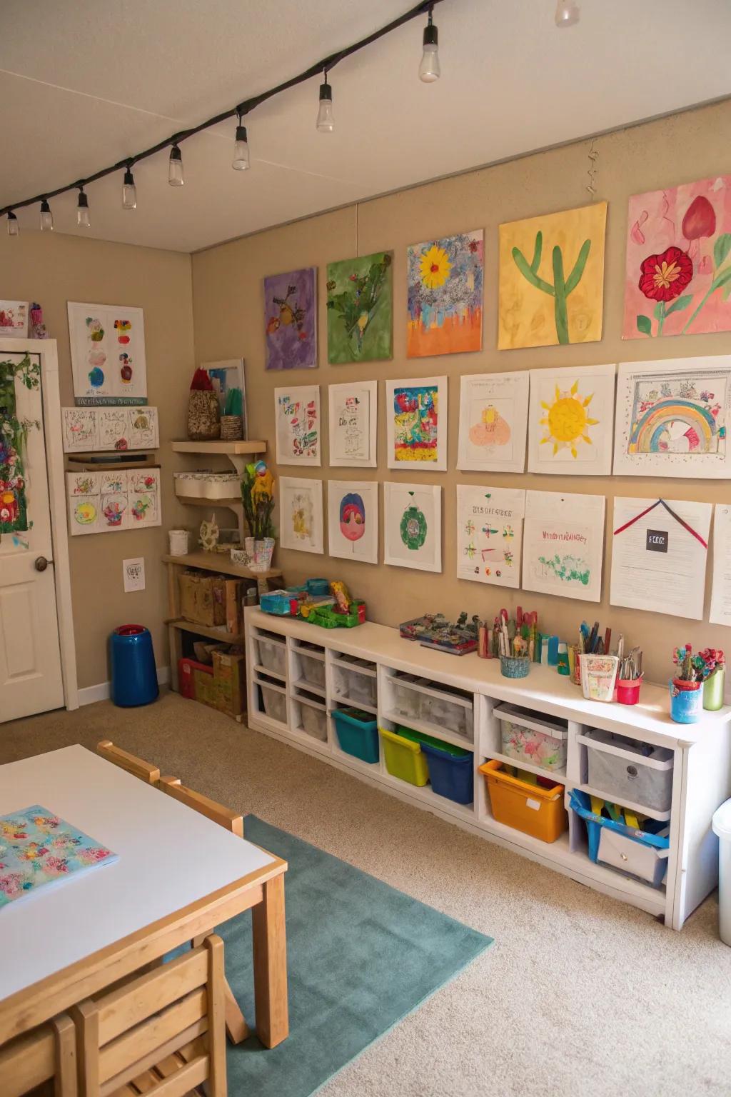 Personalization makes the playroom a unique and magical space.