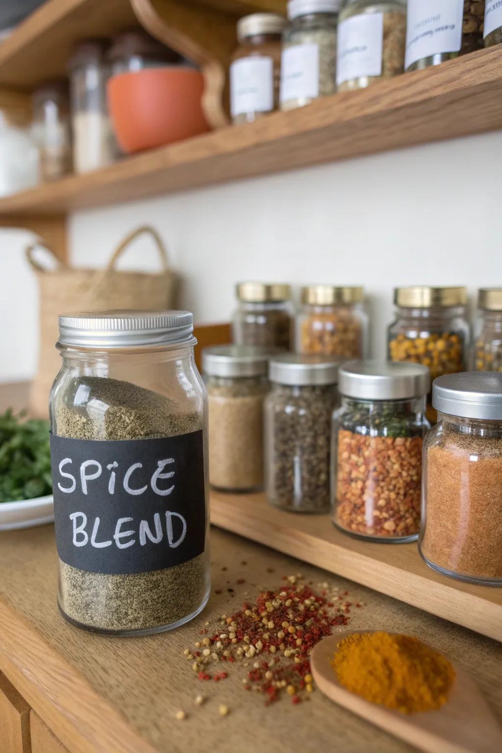 Flavorful DIY spice blends ready to enhance any meal.