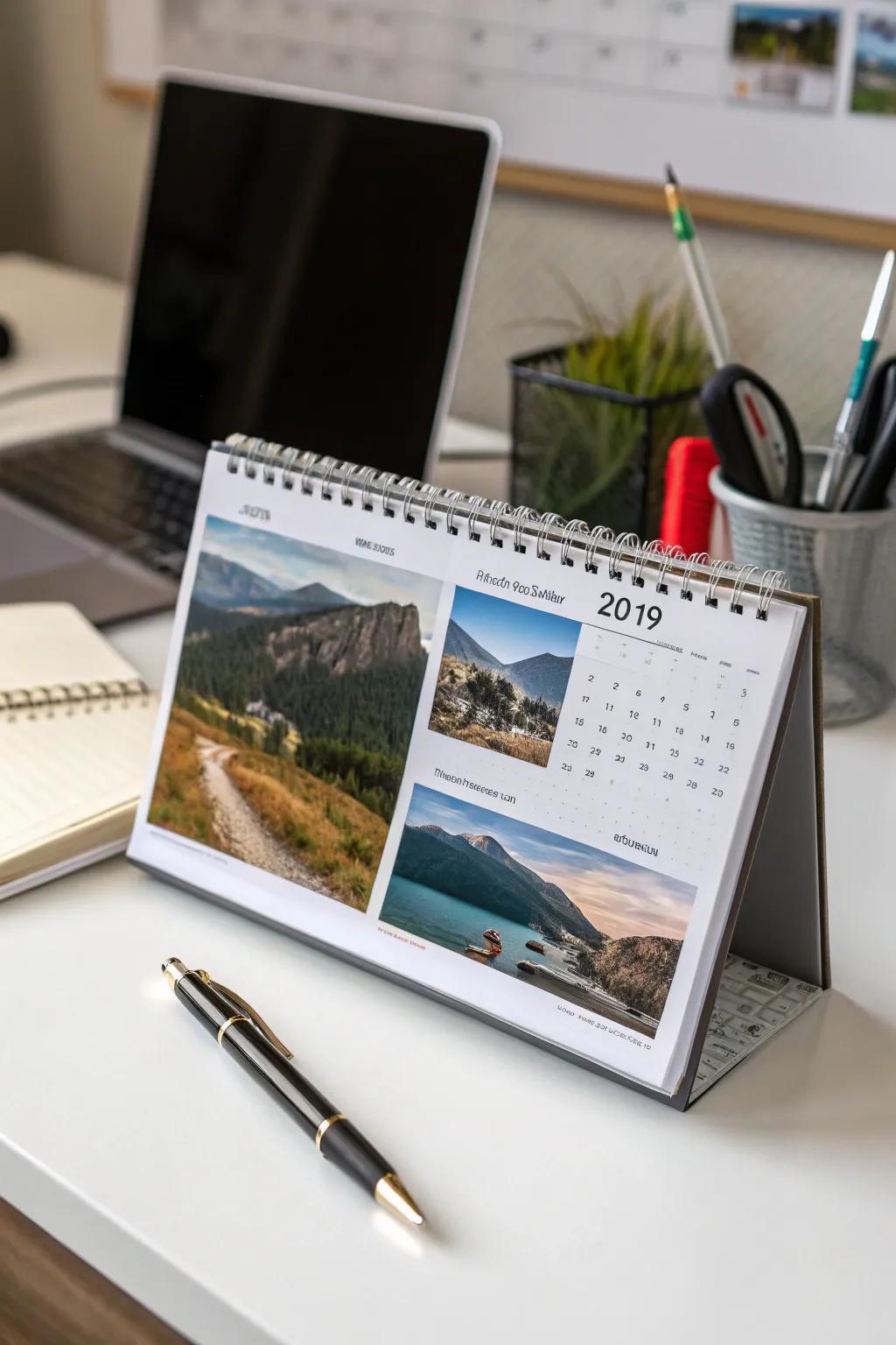 A personalized calendar filled with memories and inspiration.