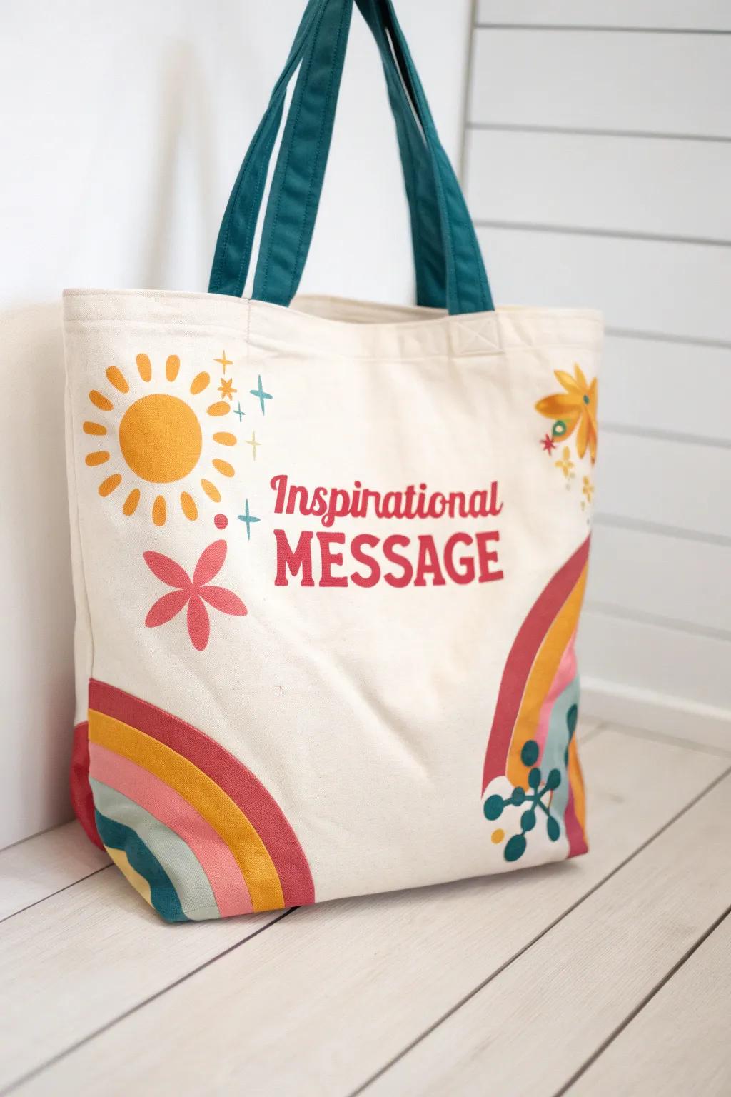 A chic personalized tote bag showcasing style and functionality.