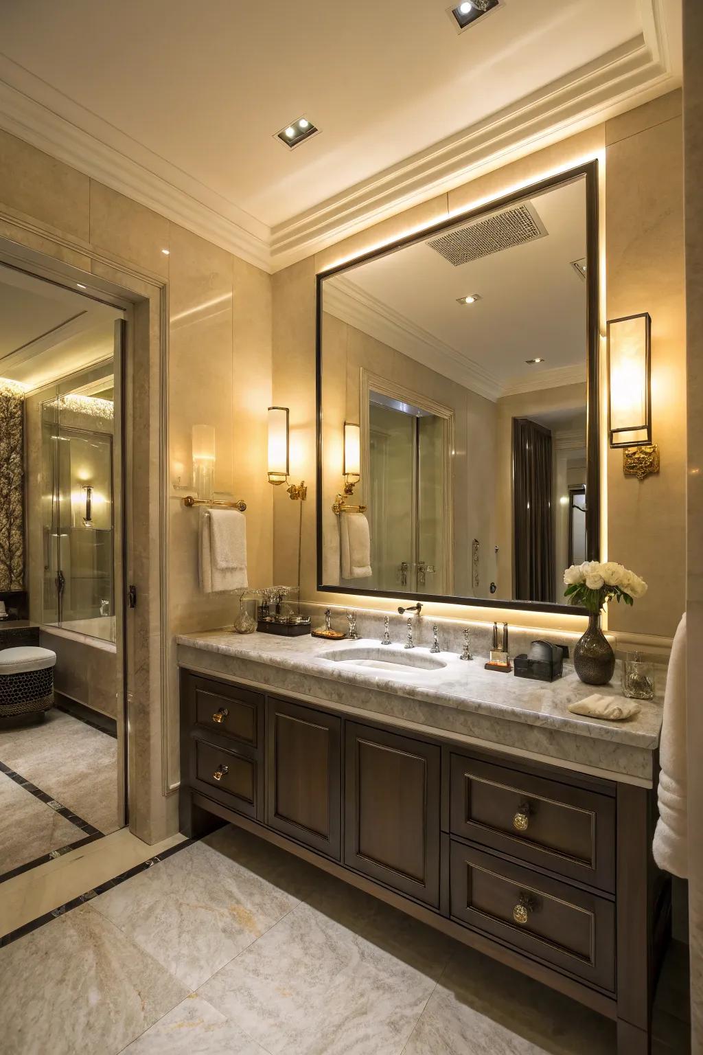 Vanity lighting adds both function and elegance to a bathroom.