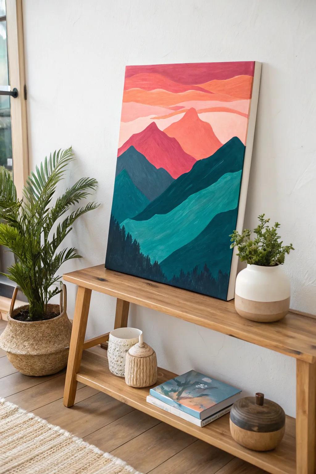 Infuse your space with a splash of personality and color through custom artwork.