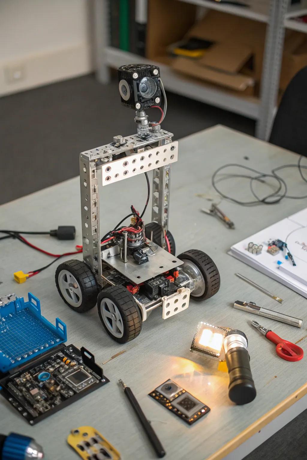 Unleash engineering skills with a DIY robotics kit.