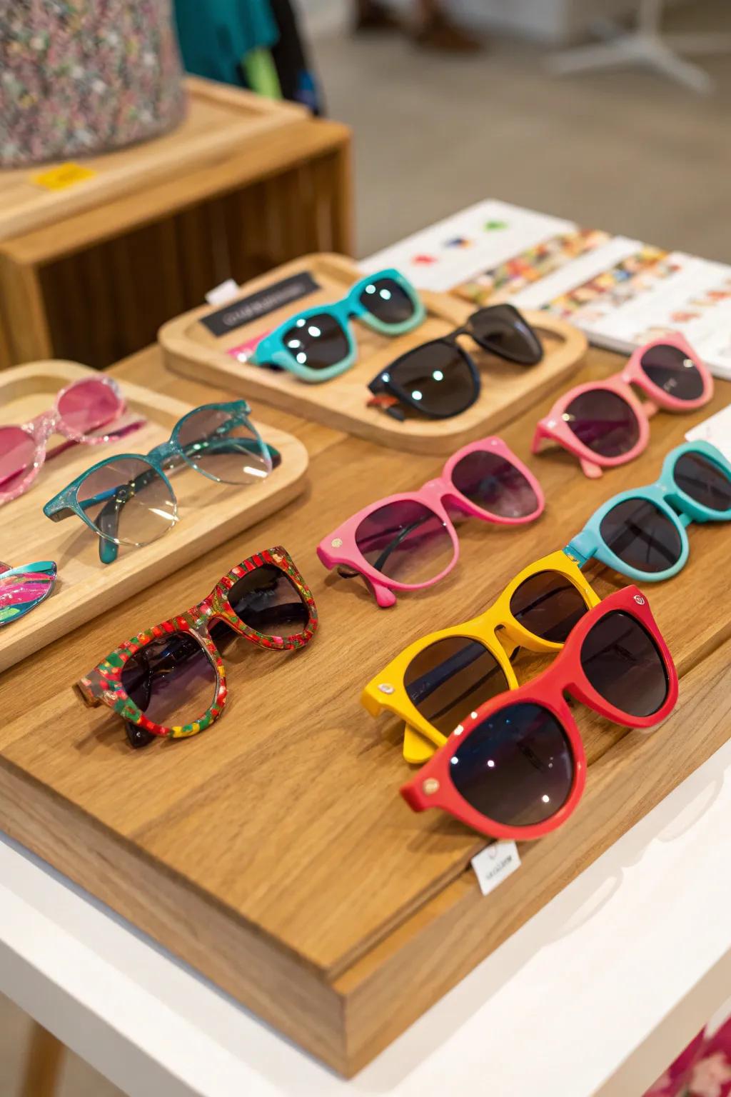 Sunglasses that combine style with sun protection for young fashionistas.