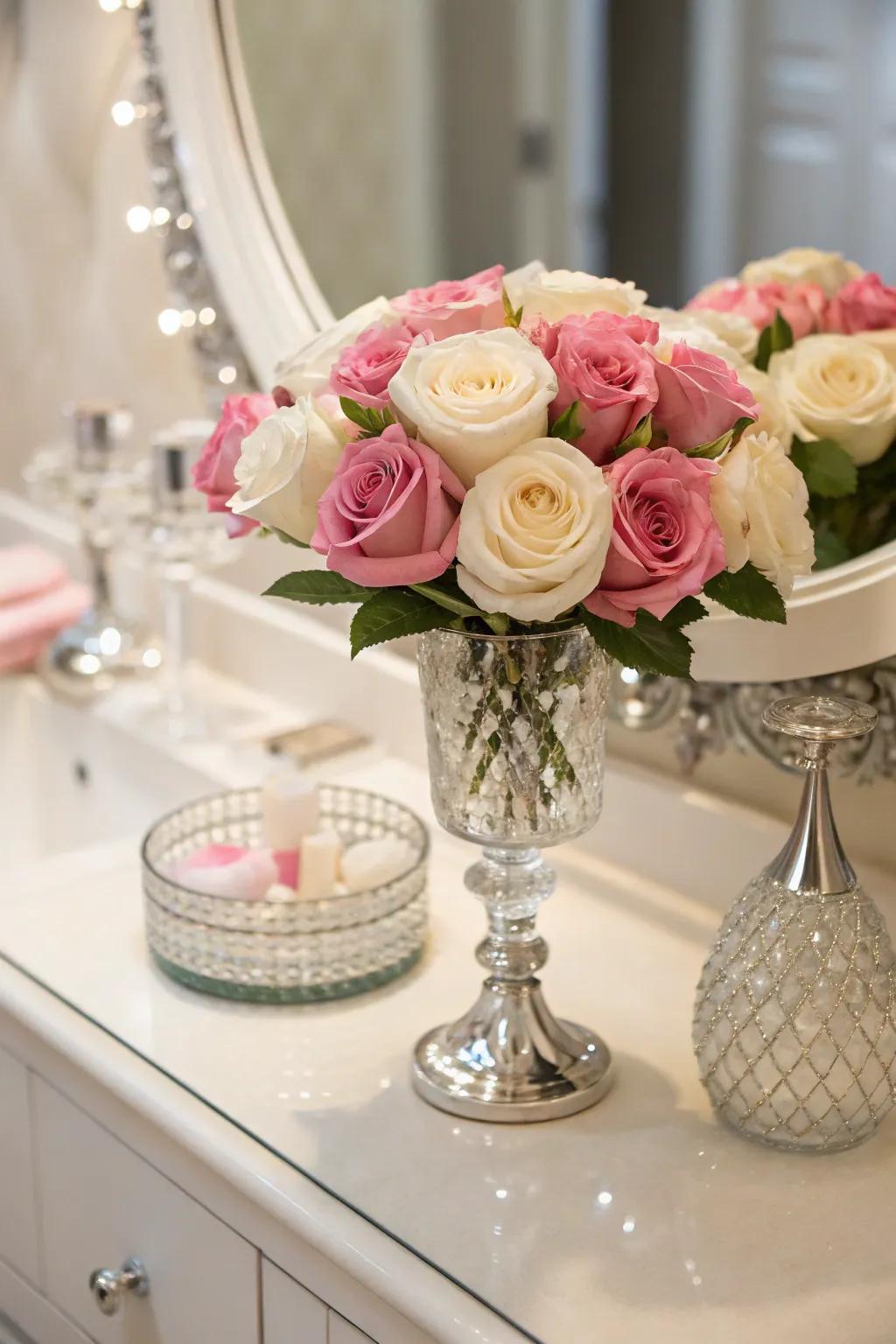 A glamorous vanity display that adds a touch of luxury.