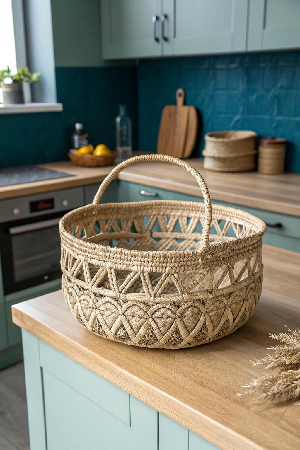 Elevate your kitchen's style with handcrafted elegance—perfect for chic and organized storage.