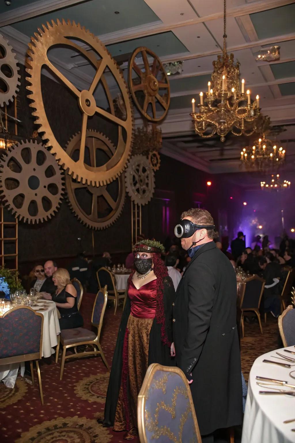 Dive into a world of innovation with a steampunk masquerade.