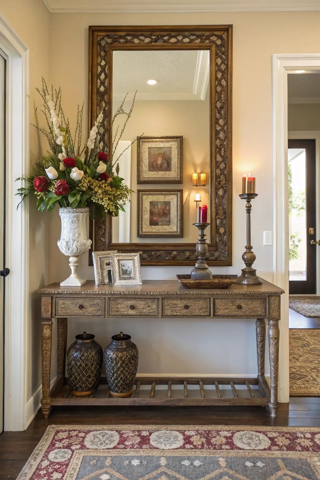 Matching decor creates a harmonious and cohesive look.