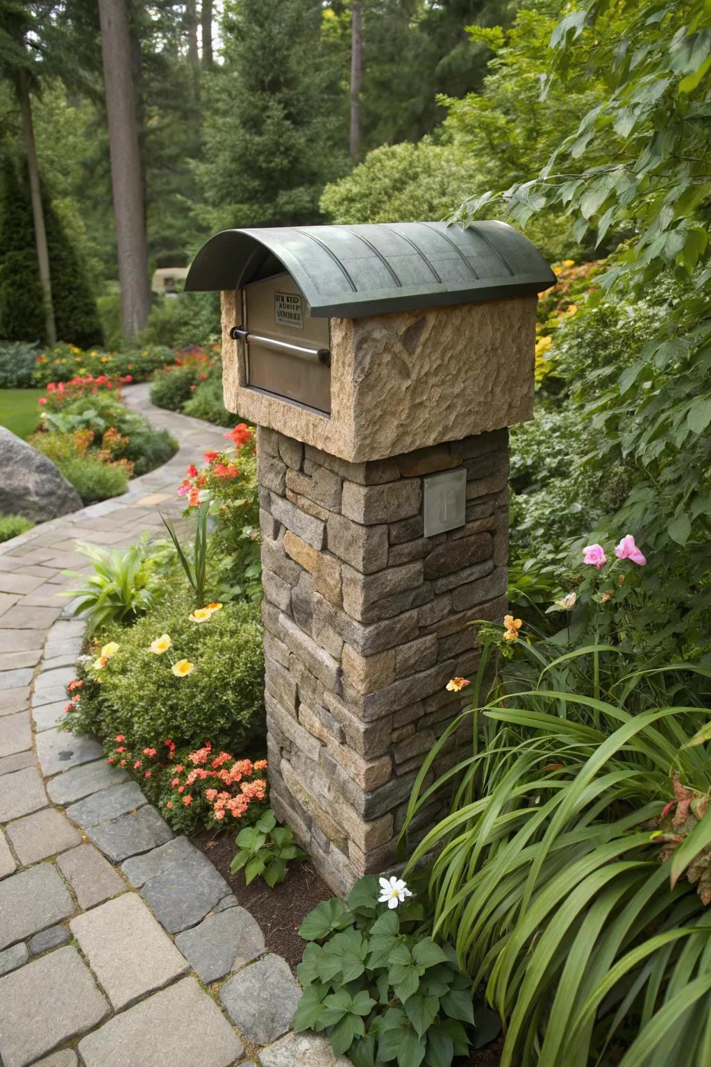 Nature-inspired textures bring organic beauty to mailboxes.