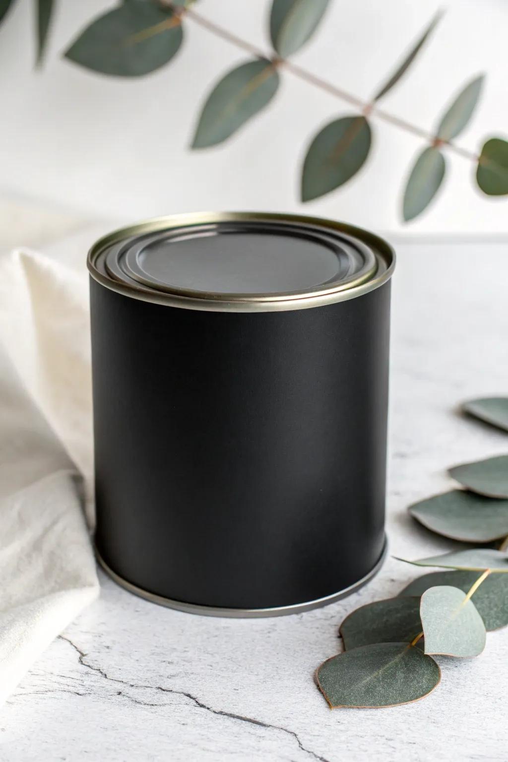 Discover the beauty of minimalist elegance with this sleek, sophisticated can design.