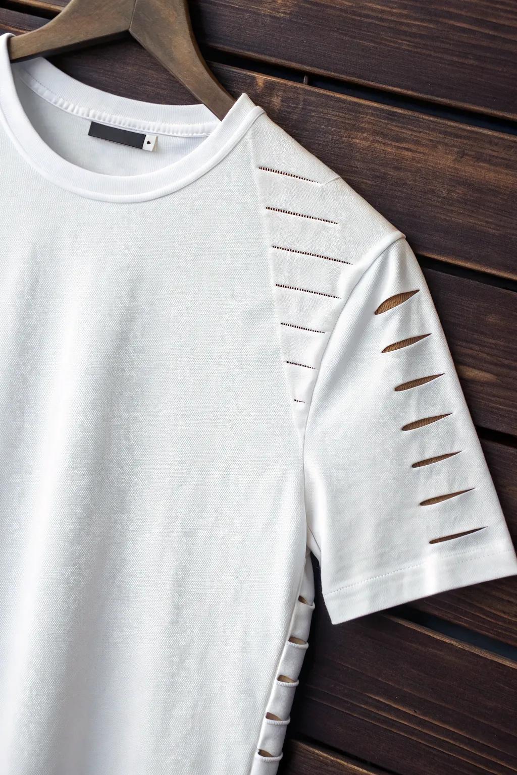 Elevate your basics with sleek, minimalist slits for a touch of understated elegance.