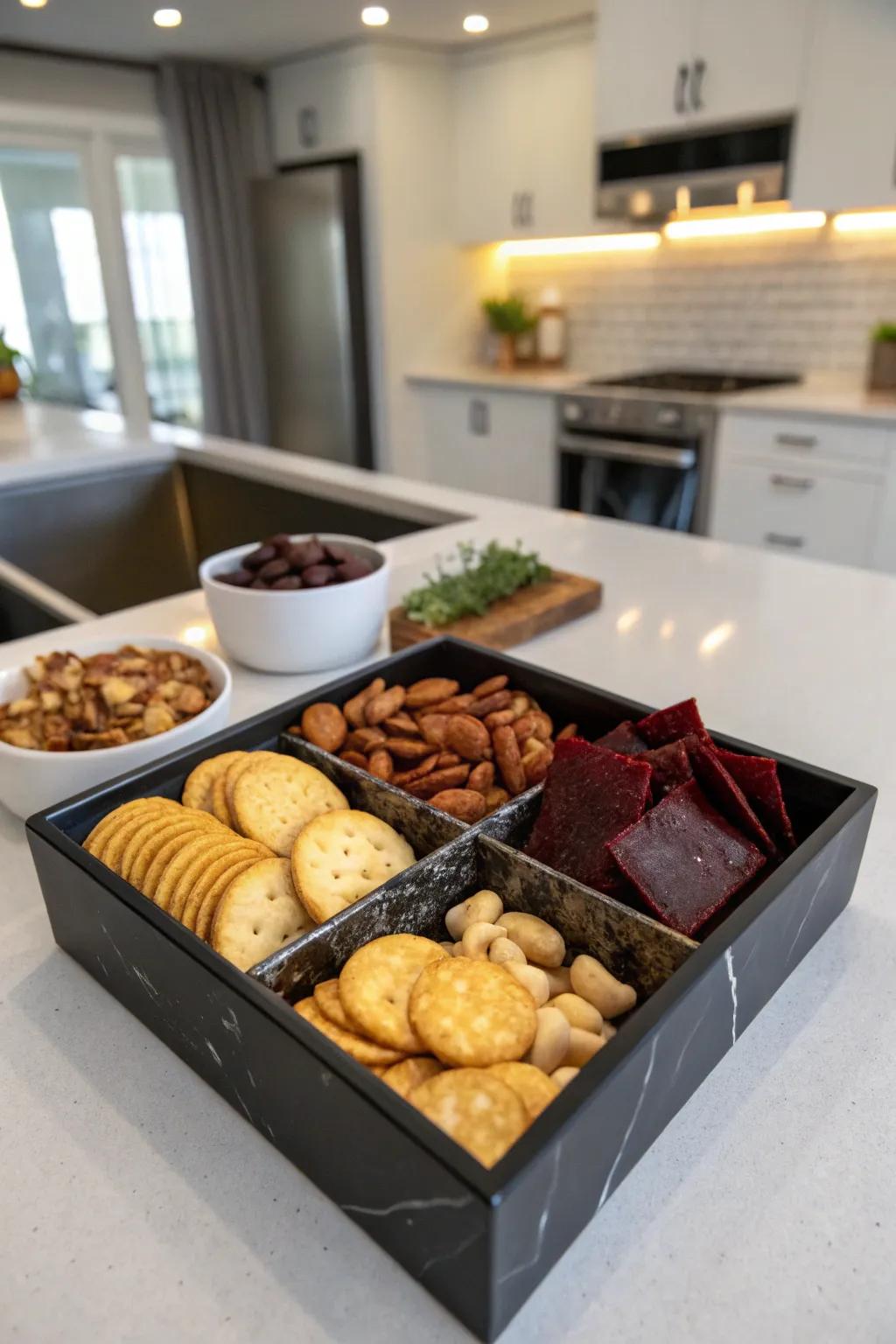 Satisfy your savory cravings with this delicious snack box.