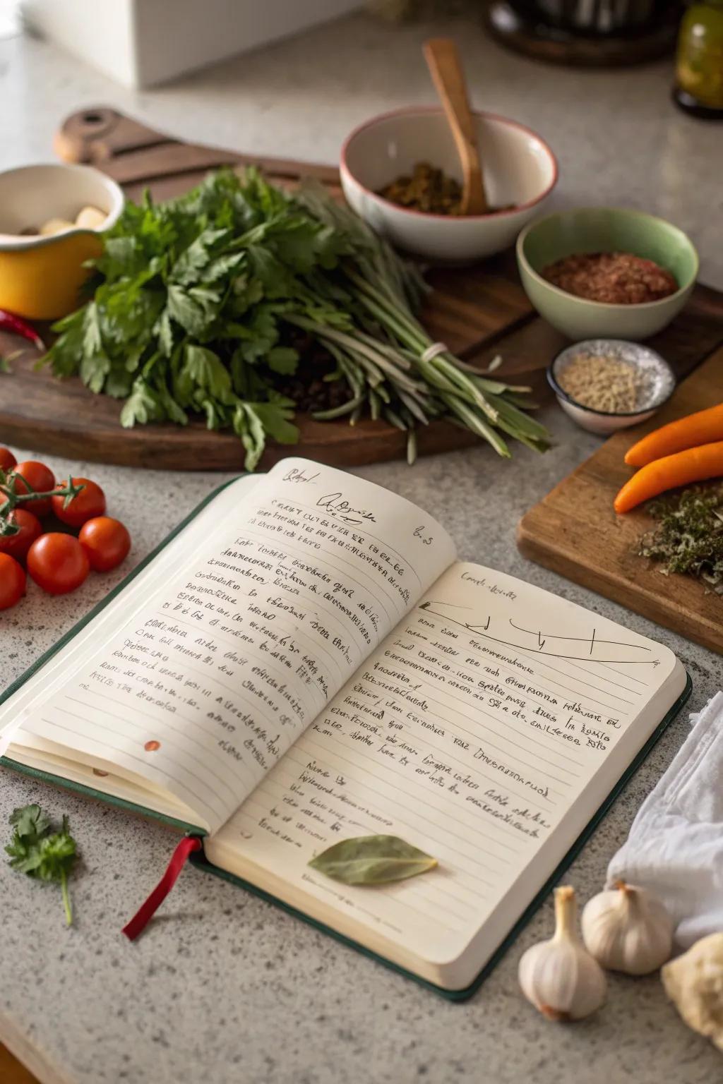 Preserve family favorites in a custom recipe book.