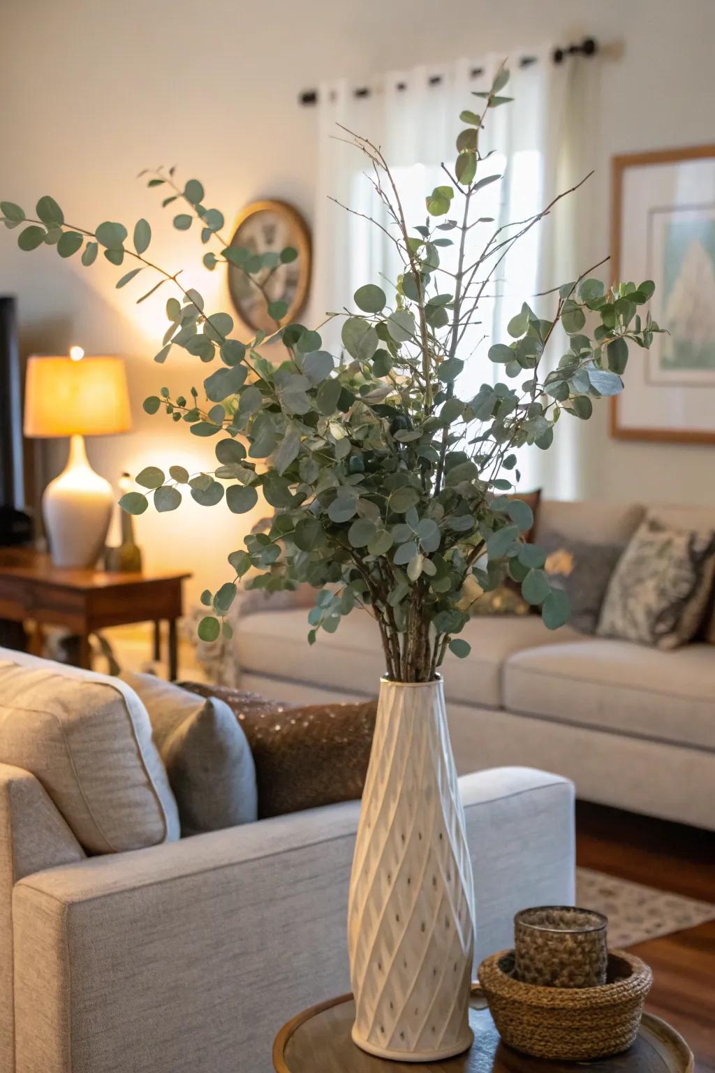 Greenery brings a fresh, natural feel indoors.