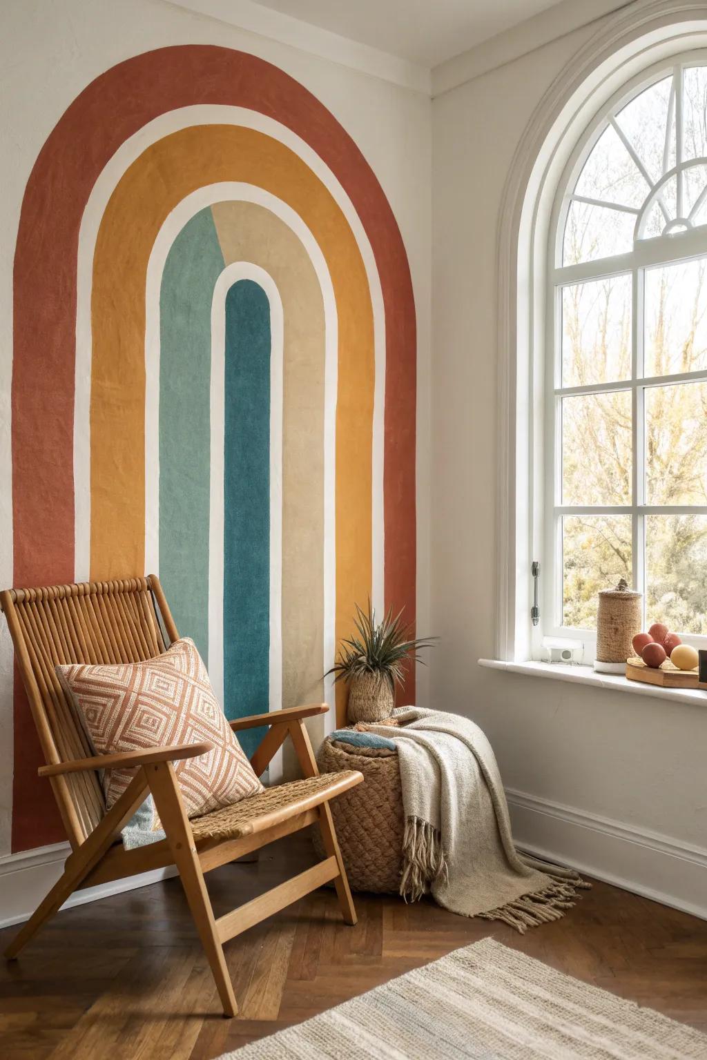 Transform your space with retro arches for a cozy, chic retreat.