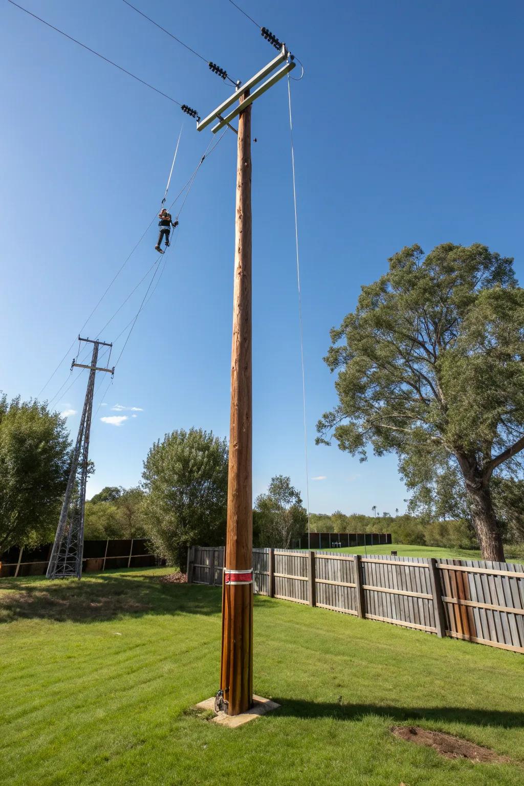 Elevate your backyard fun with a thrilling zip line adventure!