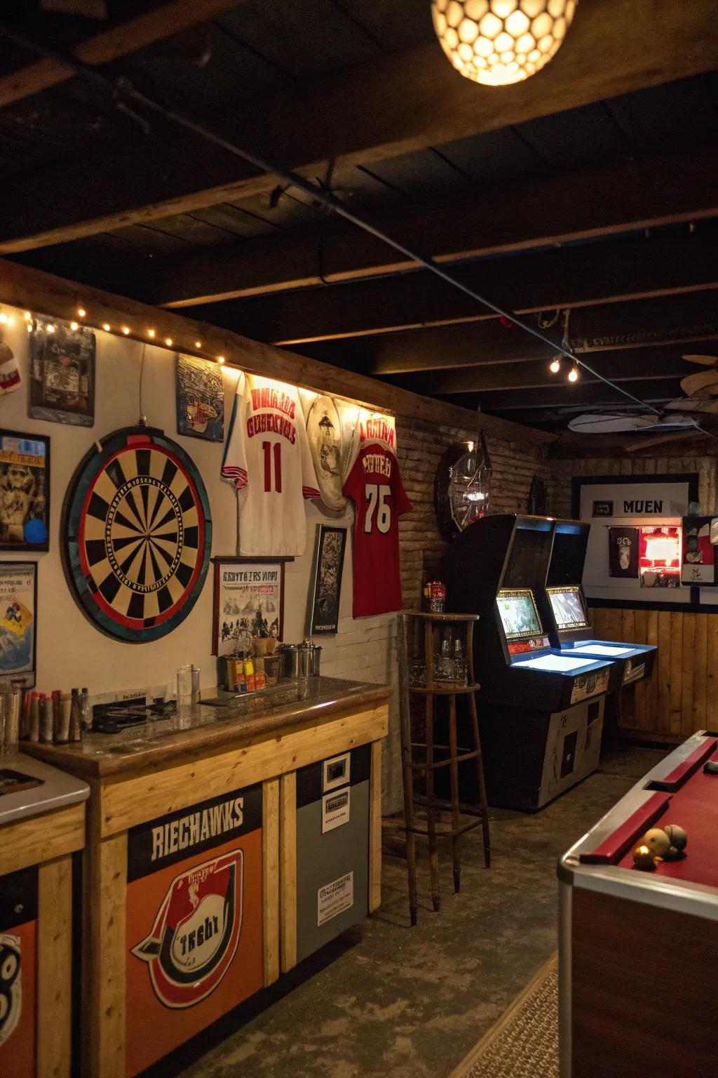 Cheer on your team in a vintage sports bar.