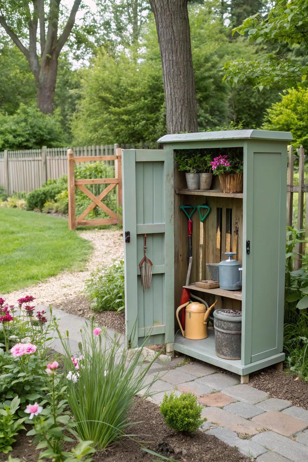 Outdoor cabinets can be both functional and stylish.