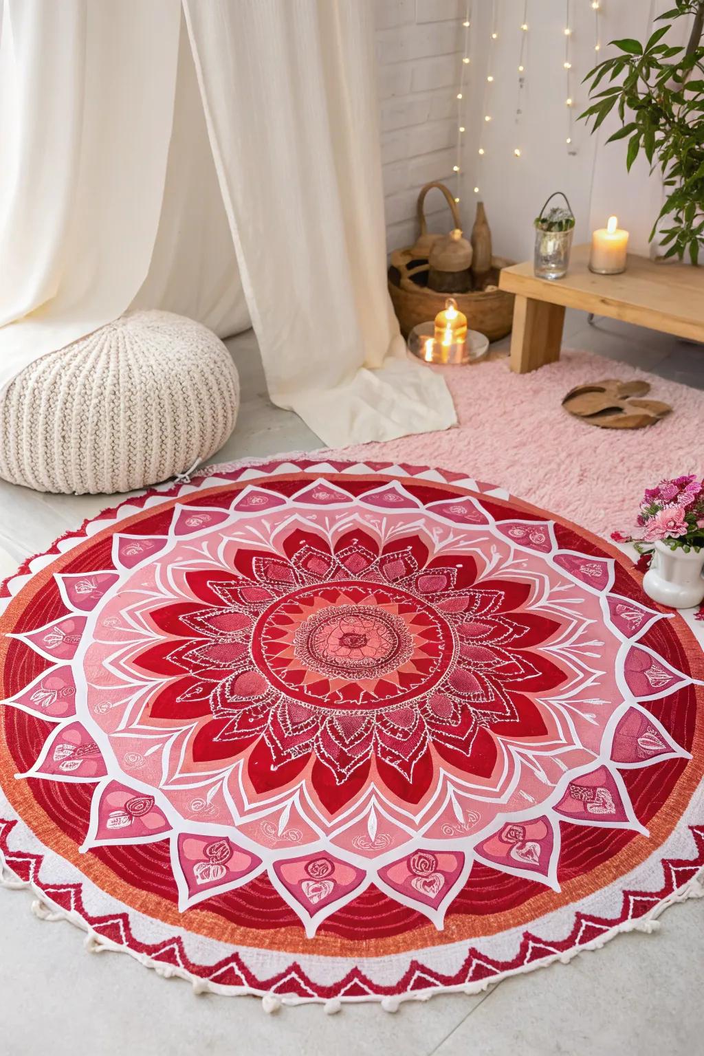 Meditate on love with a Valentine's Day mandala.