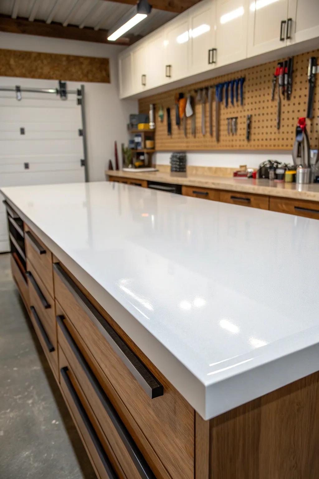 Transform your workspace with a sleek melamine facelift for a clean and modern look.