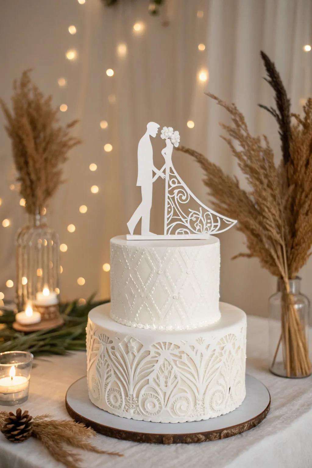 Say 'I do' with a personal touch – custom 3D printed cake toppers that beautifully capture your love story!