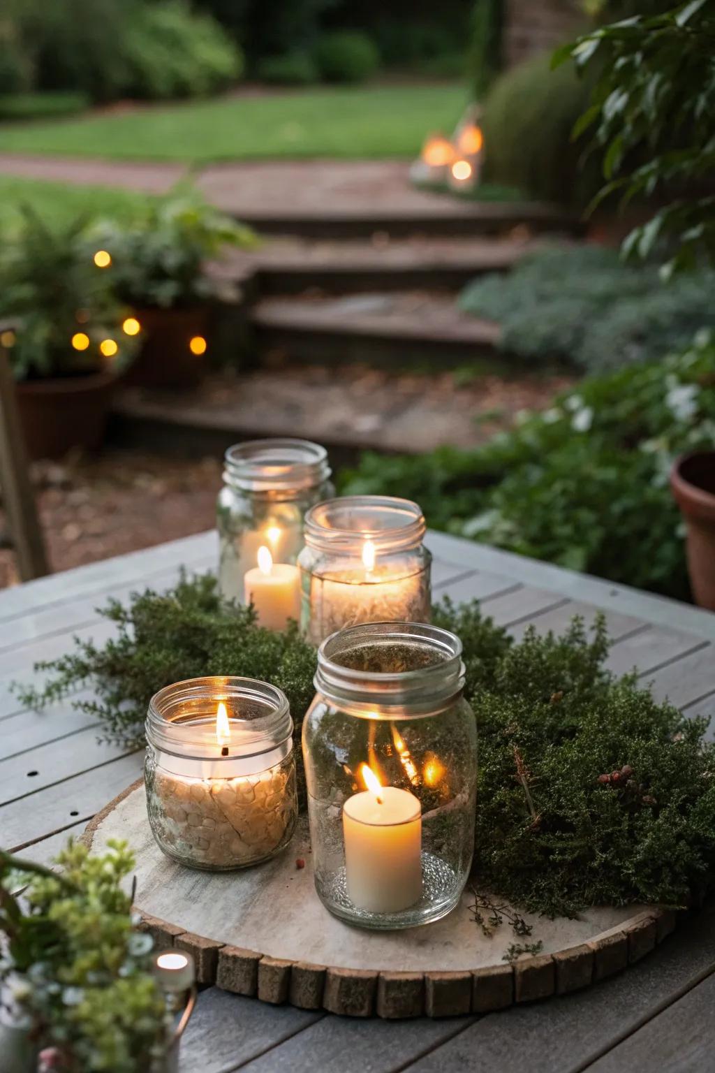 Create a magical ambiance with DIY candle holders.