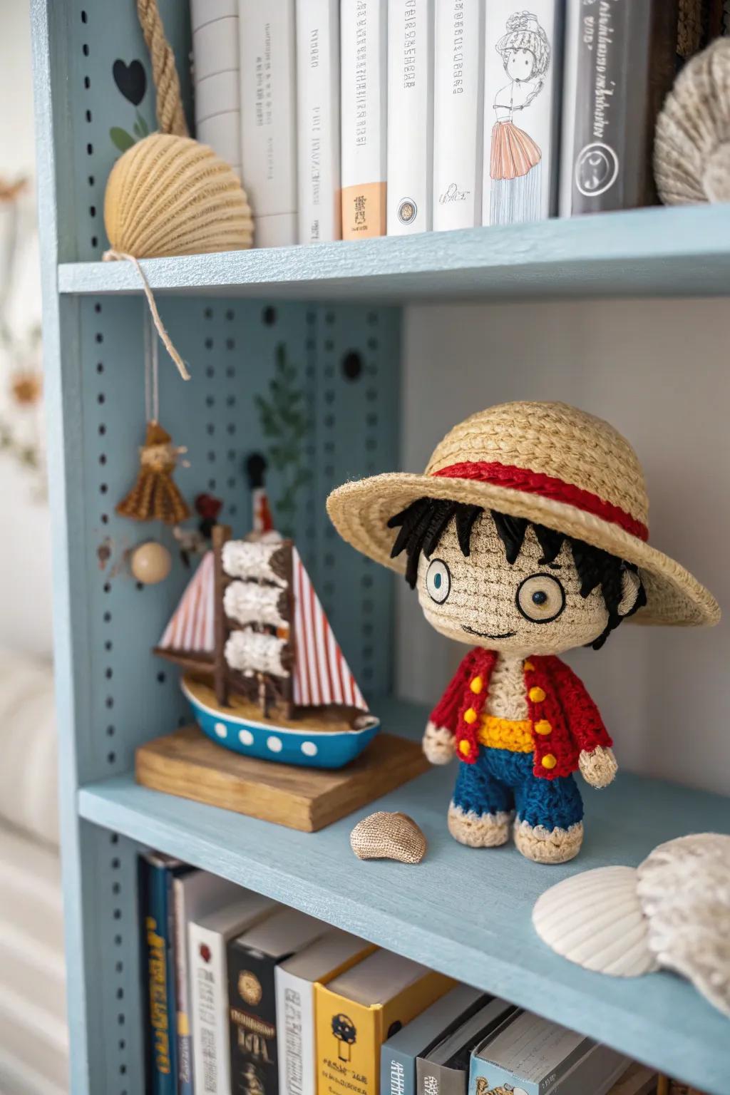 Set sail with Chibi Luffy as your crochet companion.