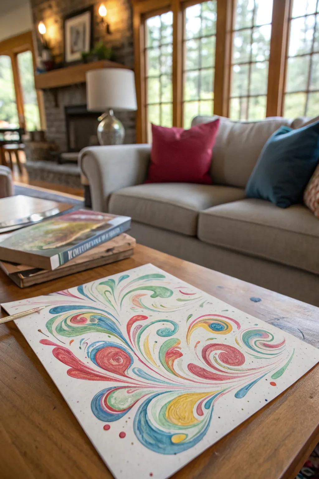 Breathe life into your art with balloon blow painting.