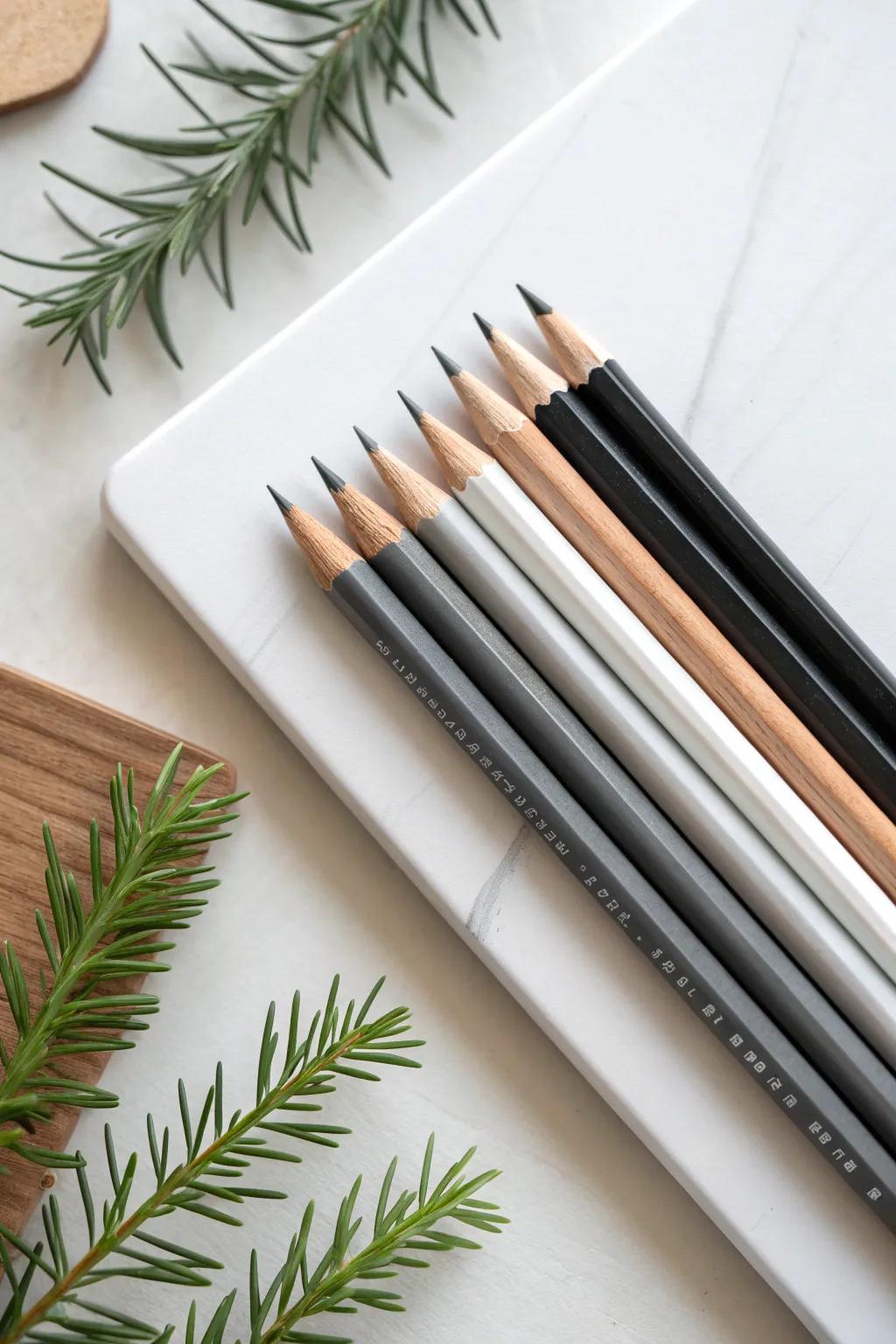 Discover the artistry in simplicity with a perfect set of graphite pencils. Embrace creativity with every shade. ✏️🌿 #MinimalistArt #BohoInspiration