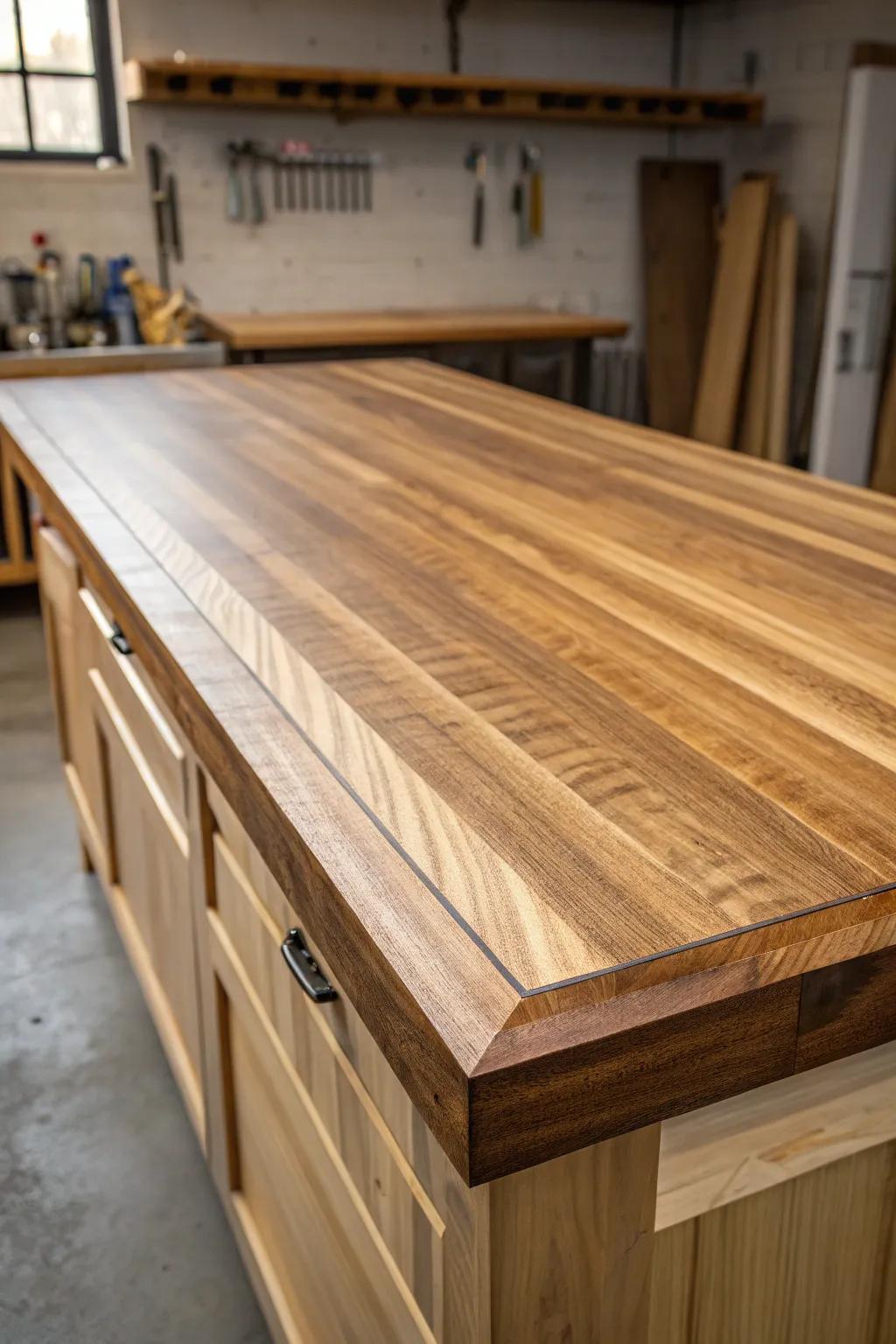 Experience the elegance of laminated wood—where smooth meets sleek, perfect for every craftsman's dream workspace.